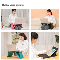 Support pour ordinateur portable pliable ultra-mince et léger Support pour ordinateur portable de bureau Support de table pliable pour ordinateur portable