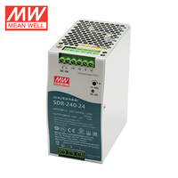 Alimentation à découpage Mean Well SDR-240 Series 240W avec boîtier en maille métallique, tensions de sortie simples 24V/48V