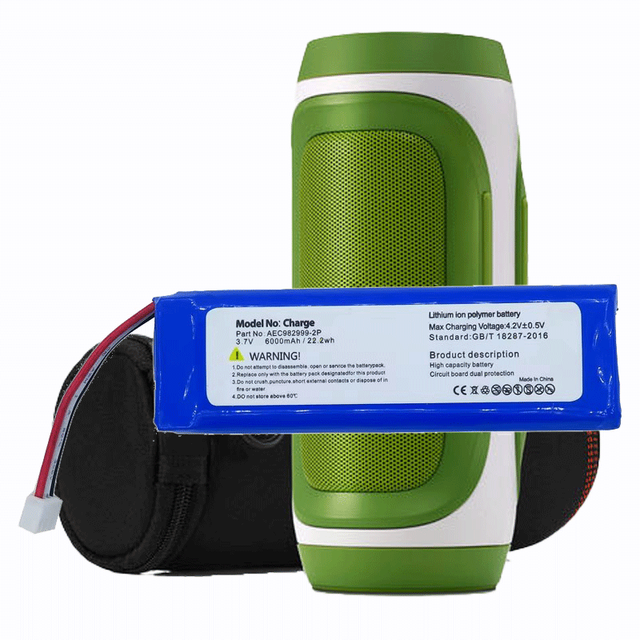 Charge 1 Speaker Replacement Battery AEC982999-2P Lithium Batteries Strong Power 6000mAh Batterie for JBL Charge1 Wireless Audio
