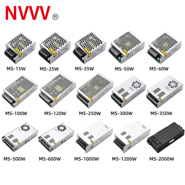 AC to DC 15-3000W Smps Cctv Industrial 5V 24V 12V 48V 60V Switching Power Supply Panel Din Rail Rainproof Waterproof Led Driver