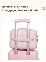 Sac de maquillage personnalisé en ABS et PC, trousse à cosmétiques multifonctionnelle, valise portable à suspendre pour femmes, sac de voyage extérieur pour filles, 12'' OEM