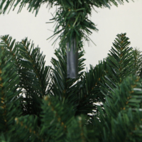 180CM 6FT Hochwertiger Traditioneller PVC-Weihnachtsbaum mit Metallständer Klappbares Design 878 Spitzen Neujahrs- & Abschlussdekorationen
