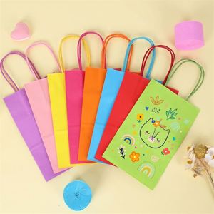 KM 26*12*33cm Vente en gros Sacs en papier d'achat entièrement personnalisés avec logo imprimé avec des sacs en papier kraft colorés traités avec votre propre logo - Product Image 3