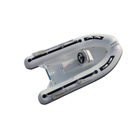 Bateau semi-rigide Deep V 300 en fibre de verre et PVC, style sport, pour la pêche, le canoë-camping, le rameur, le lac, moteur hors-bord inclus