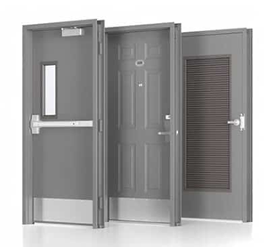 <span class=keywords><strong>Puerta</strong></span> de Acero Resistente al Fuego de 3 Horas para Uso Comercial, con <span class=keywords><strong>Barra</strong></span> Antipánico y Vidrio, para Exteriores y Dormitorios - Product Image 4