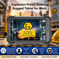 Tablette Android robuste anti-explosion de 8 pouces avec processeur octa-core 2,4 GHz, 8 Go de RAM et 256 Go de stockage pour utilisation dans les zones dangereuses