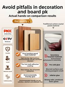 कारखाने प्रत्यक्ष वाटरप्रूफ सजावटी लकड़ी वेपीसी बांस के इनडोर दीवार पैनल वाणिज्य के लिए उच्च गुणवत्ता का उपयोग करते हैं - Product Image 4