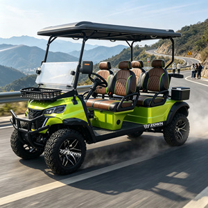 Voiturette de golf électrique ZOWN Max Range 4+2 places, batterie haute capacité, idéale pour les grands complexes hôteliers et les circuits de visites sur de larges territoires. - Product Image 1