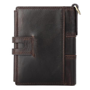 AndoBag Cartera Corta de Cuero Genuino para Hombre, Monedero Vintage, Tarjetero Pequeño, Mini Cartera con Cadena para Hombre - Product Image 2