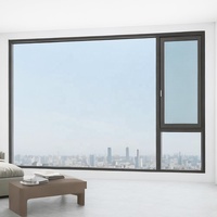 Ventanas Abatibles de Aluminio con Doble Acristalamiento, Eficiencia Energética, Diseño de Persiana Templada, Función Insonorizante para Viviendas Modernas
