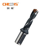 CHTOOLS Forets à couronne à cannelure droite à haute efficacité Insert en acier à grande vitesse contrôlé par CNC pour le perçage direct de trous en carbure