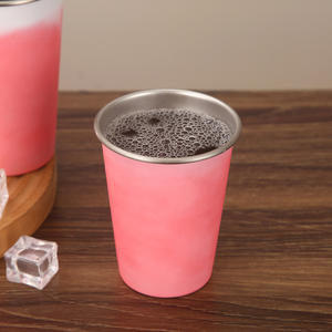 Mug à bière portable Atlas en acier inoxydable 304 à changement de couleur, isolation thermique, design écologique pour le camping en plein air et la maison - Product Image 4