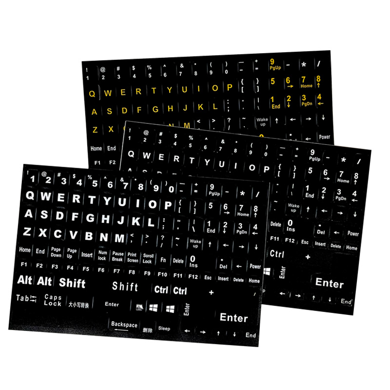 Оптовая продажа, ПВХ матовая износостойкая полноценная клавиатура с английской раскладкой, цифровая клавиатура