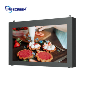 Ingscreen ngoài trời không thấm nước Màn hình cảm ứng kỹ thuật số màn hình hiển thị bề mặt kính cường lực chống trộm Kép kinh doanh tự phục vụ - Product Image 1