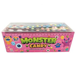 Bonbons gélifiés Bestar <span class=keywords><strong>Monster</strong></span> en forme de règle souple, emballage OEM, marque privée, saveurs de fruits, bonbons en vrac, halal pour enfants - Product Image 3