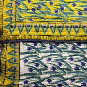 Diseño Premium Mejor Venta Caliente Alta Calidad Algodón Acolchado Colcha Conjunto Ligero Bordado Impreso Colcha para Todas las Estaciones - Product Image 1