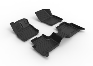 Nouveaux tapis de sol 3D TPE imperméables et antidérapants en 3 pièces pour <span class=keywords><strong>SEAT</strong></span> Terramar 2025, conduite à gauche, vente en gros - Product Image 2