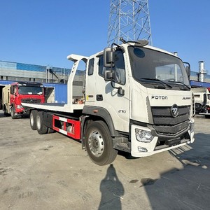 Foton 6x4 LHD RHD New Diesel <b>Flatbed</b> Tow <b>Truck</b> Highway Emergency Rescue Wrecker <b>Truck</b> - Product Image 3