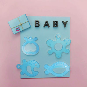 Mordedor de bebé de silicona de dibujos animados divertidos sin BPA, juguete suave lleno de agua para masajes frescos de grado alimenticio, uso para masticar encías doloridas - Product Image 3