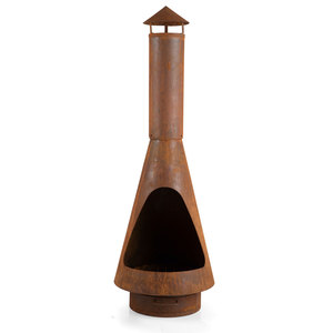 Brasero de jardin en acier <span class=keywords><strong>Corten</strong></span> de qualité supérieure, design cheminée durable - Product Image 2