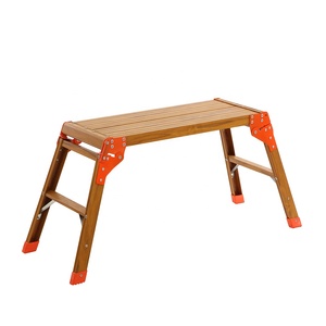 Gấp Làm việc nền tảng, nhôm bước thang nền tảng thang với chống trượt chân cao su, Trọng lượng nhẹ stepladder với khóa an toàn - Product Image 1