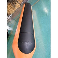 Flotteurs gonflables étanches en PVC vinyle durable, couleur personnalisée, avec dessus pliable, 14 pieds de long, 2,3 pieds de diamètre, pour 2 pagaieurs