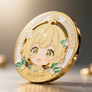 Broches élégantes en métal émaillé double face pour récompenses de club de luxe - Product Image 1