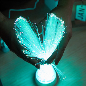 Romantic Love Ice Crystal Base fibra ottica LED Night Light lampada da tavolo decorativa san valentino Sweetheart Wife Gifts - Product Image 1