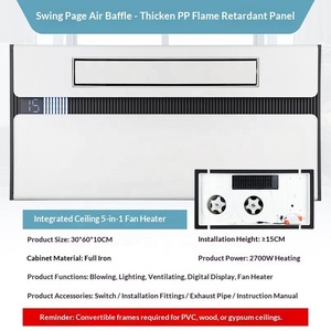 Chauffe-<span class=keywords><strong>salle</strong></span> <span class=keywords><strong>de</strong></span> <span class=keywords><strong>bain</strong></span> à air chaud à température constante, 2700W, en boîtier métallique antirouille, à commande par bouton rotatif, sélectionné par le fabricant, vente en gros - Product Image 5