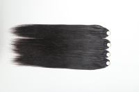 Extensions de cheveux naturels en plumes, mèches de cheveux vierges à deux brins, extensions de cheveux Remy non traités, cheveux plumes à crocheter, lisses