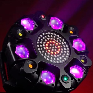 Mini Cabeza Móvil de 150W, Luz de Escenario 6 en 1 RGBW con Beam, Láser, Estrobo y <span class=keywords><strong>Halo</strong></span>, DMX512, Activación por Sonido, para Bar, KTV, Fiesta, Venta al por Mayor - Product Image 4