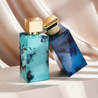 Botol Parfum Isi Ulang Kapasitas Besar 50 75 100ml Desain Mewah Kaca dengan Pompa Semprot, Tren Terbaru