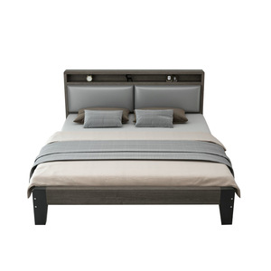 Modern Upholstered <b>Bed</b> 1.8m/1.5m <b>Double</b> Size Bedroom Furniture Framework Structure Low <b>Box</b> Design - Product Image 5