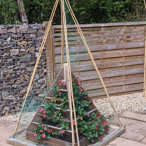 Rustique À La Main <span class=keywords><strong>En</strong></span> <span class=keywords><strong>Bois</strong></span> Fraise Pyramide Planteur Plans <span class=keywords><strong>Tour</strong></span> Planteur Stand Surélevé Jardin Lit Planteur Boîte Pour L'extérieur - Product Image 5