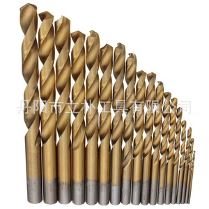 Twist <b>Drill</b> <b>Bit</b> Straight Shank Gold Finish Metal Drilling 13PC 19PC 50PC 99PC Set - Product Image 3