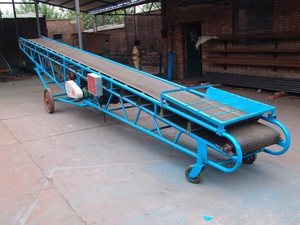 Trung Quốc Thương hiệu nổi tiếng vành đai băng tải PVC tốc độ di động cơ giới băng tải với bánh xe - Product Image 3