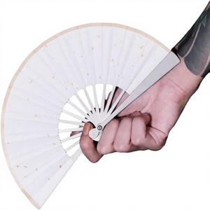 Éventail pliant en titane, design <span class=keywords><strong>Kung</strong></span> <span class=keywords><strong>Fu</strong></span> et Tai Chi, éventail portable EDC pour hommes et femmes, 5,5 pouces - Product Image 1