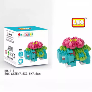 44 शैलियाँ माइक्रो पोकेमोन बिल्डिंग ब्लॉक गेंगर पॉकेट मॉन्स्टर्स खिलौने ईंटों के लिए चारिज़ार्ड बिल्डिंग ब्लॉक - Product Image 4