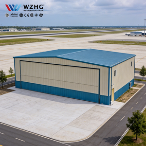 Abri pour avions en acier H-Beam haute résistance, préfabriqué pour l'aviation commerciale - Product Image 1