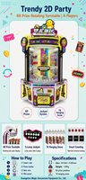 Machine de jeu populaire Nailong Tide Play pour centres d'amusement, avec licence IP