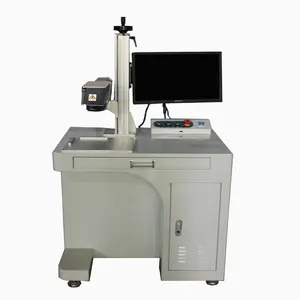 High Speed Raycus Max Split Fiber Laser Marking Machine With Rotary Device 20w 30w 50w Metal And Nonmetal For Ring