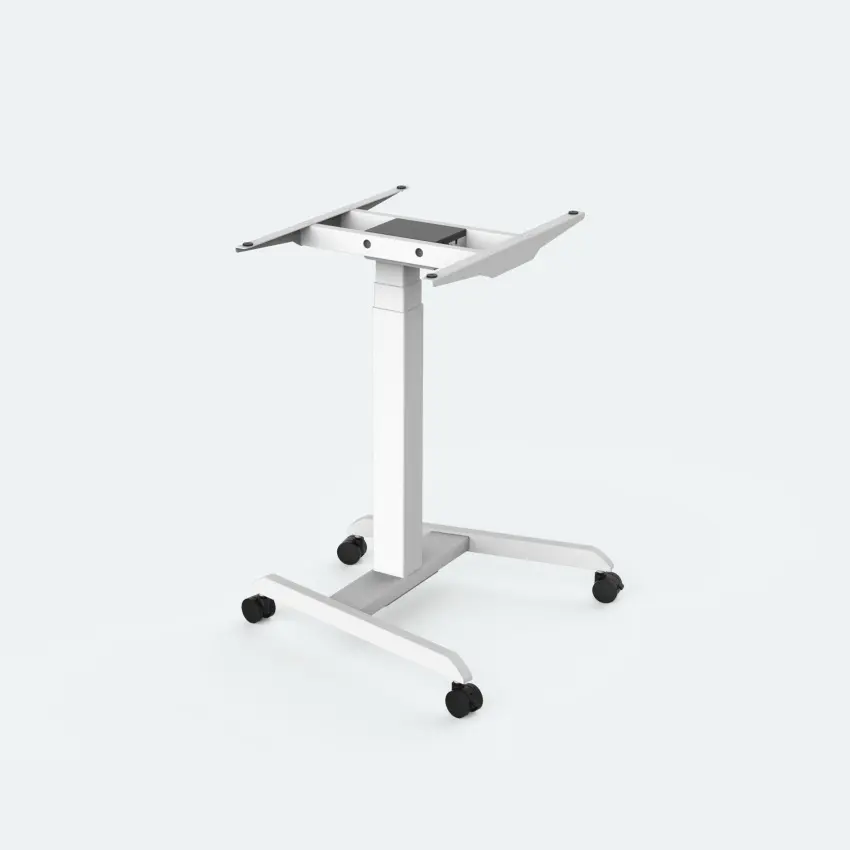 ZGO bingkai meja berdiri ergonomis, menghemat ruang listrik tinggi meja dapat disesuaikan Motor tunggal pasang dinding Laptop meja