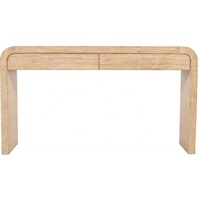 Console de salon classique minimaliste en bois naturel étroit, meuble de salon