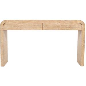 Mesa de Entrada Estrecha de Madera Natural, Estilo Minimalista Clásico, Mueble para Sala de Estar - Product Image 3