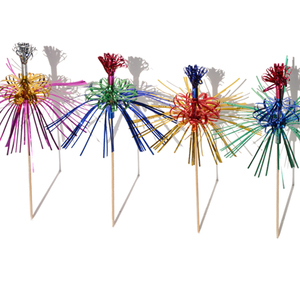 902064 Palitos <span class=keywords><strong>de</strong></span> Crisantemo <span class=keywords><strong>de</strong></span> Madera para Decoración <span class=keywords><strong>de</strong></span> Graduación, Navidad, Bodas, Fiestas, Bar, Fuegos Artificiales Coloridos, <span class=keywords><strong>Pastel</strong></span>/Fruta/Tarta/Helado - Product Image 5