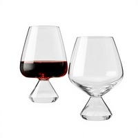 Bleifreier Kristallglas-Rotweingoblet mit Griff, dickem Boden, Premium-Qualität, 530 ml, elegantes Design für den Heimgebrauch und gehobene Restaurants.