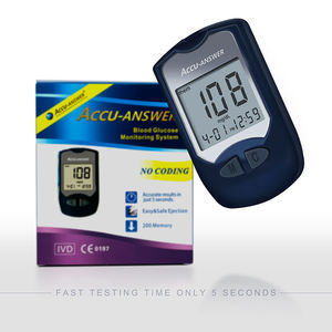 ACCU-ANSWER ZH-G01 휴대용 혈당 측정기, 거의 무통 검사용 저샘플량, 3년 보증, CE 인증 - Product Image 3