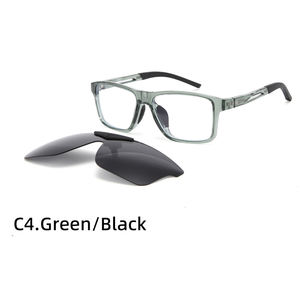 Venta al por mayor 2-en-1 TR90 <span class=keywords><strong>Clip</strong></span> magnético en las <span class=keywords><strong>gafas</strong></span> de los hombres Deportes casuales Marcos de <span class=keywords><strong>gafas</strong></span> ópticas <span class=keywords><strong>con</strong></span> <span class=keywords><strong>clip</strong></span> en Sun Shades <span class=keywords><strong>Gafas</strong></span> de sol - Product Image 5