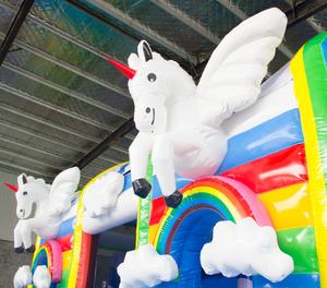 <span class=keywords><strong>Castillo</strong></span> Inflable Comercial Popular, Nuevo Diseño de Unicornio Arcoíris, PVC Ecológico, Capacidad para 50 Personas, Tamaño y Color Personalizables - Product Image 6
