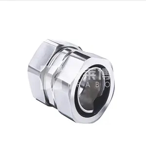 factory price 3/4" DGJ Flex Conduit to rigid tube nickel plated brass circlip self secured connector fitting